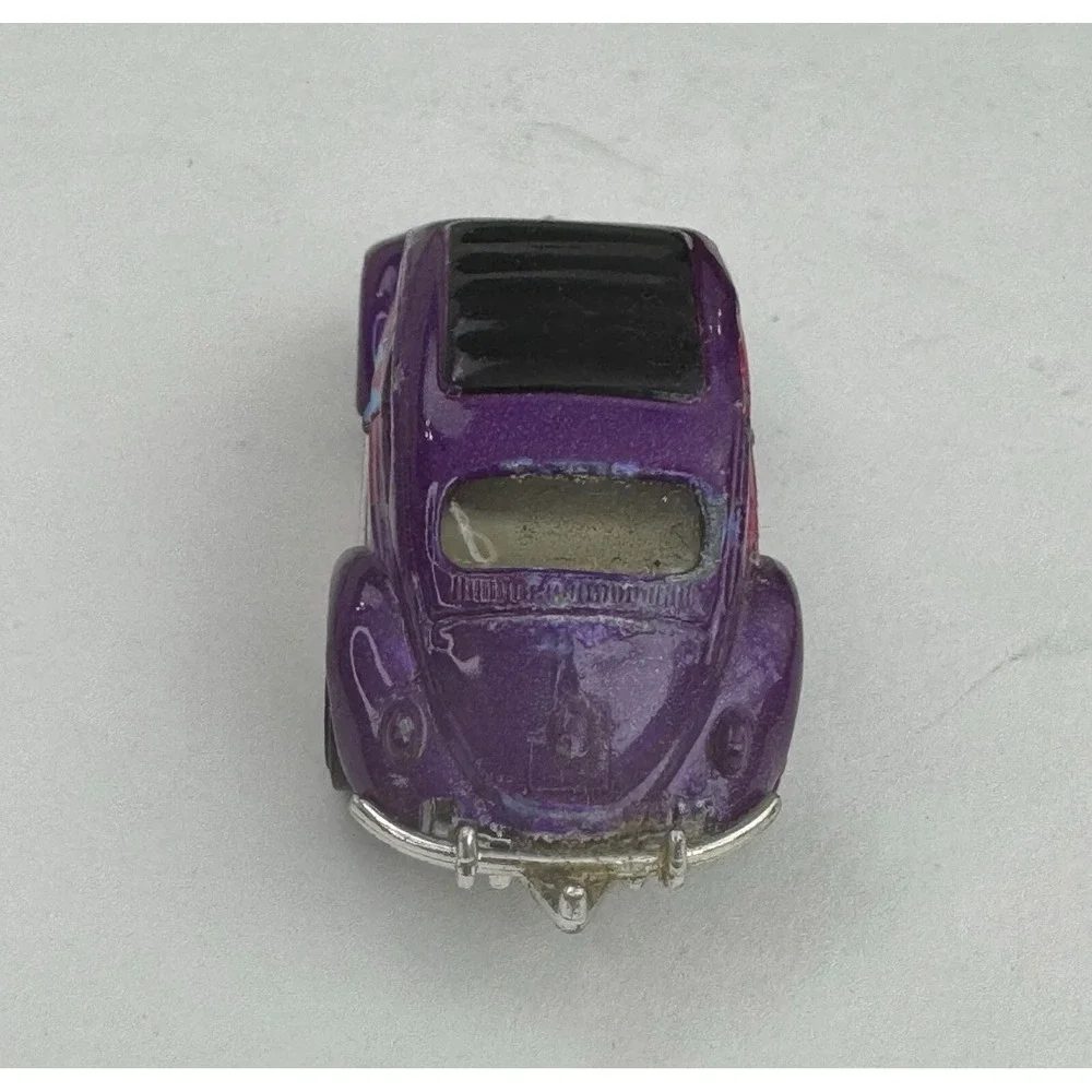 Vintage Matchbox 1962 VW Beetle Purple Shark Tampo Diecast Toy‎ Car 1998 Mattel